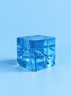 Blue Trapped in Glass