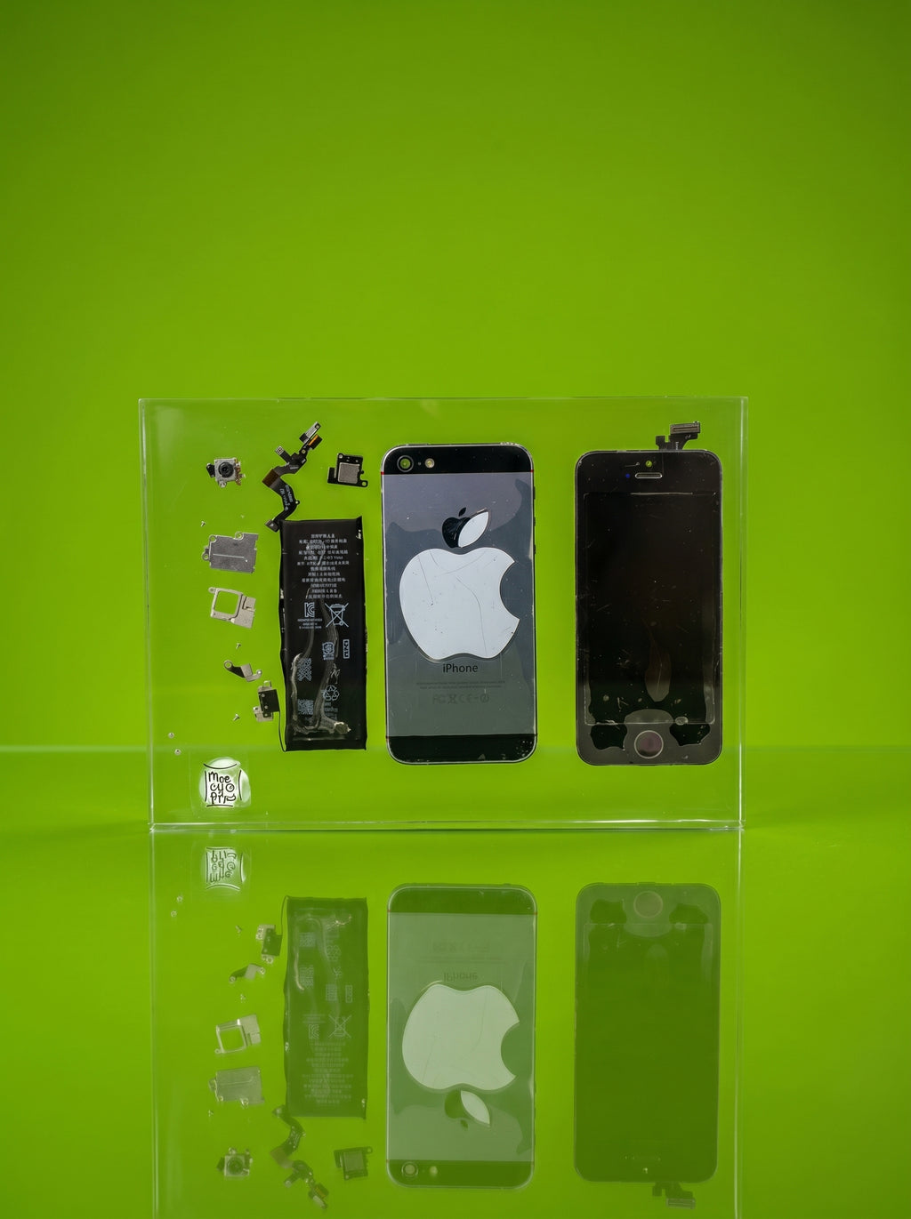 Iphone Trapped in Glass