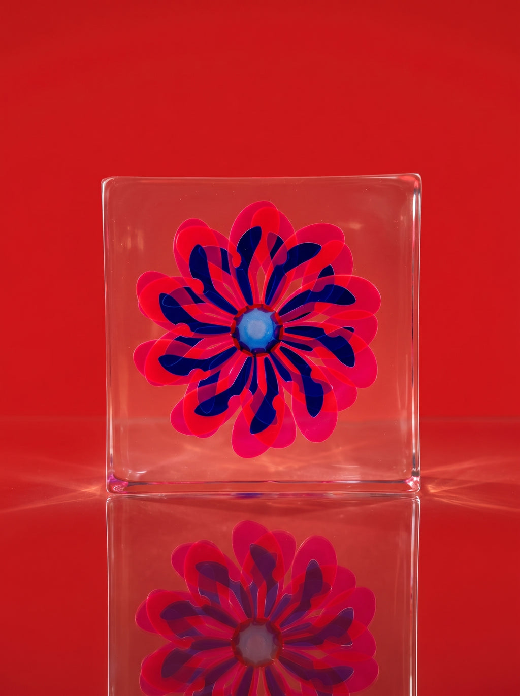 Pink & Blue Flower
