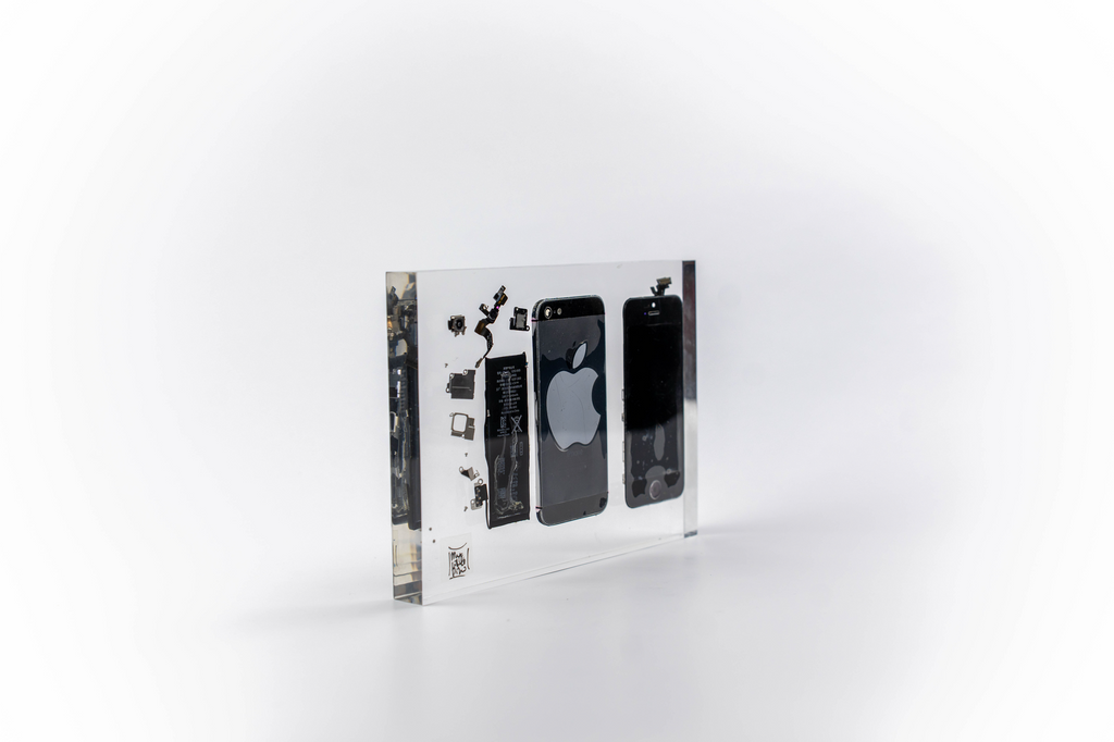 Iphone Trapped in Glass
