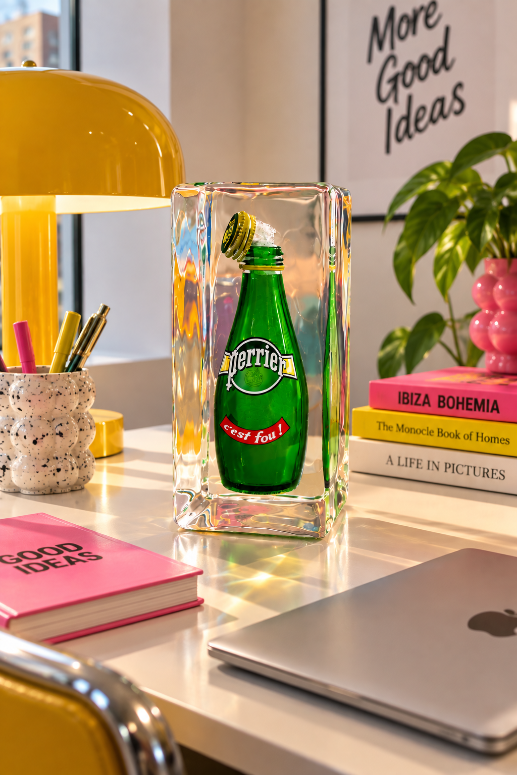Perrier Trapped In Glass