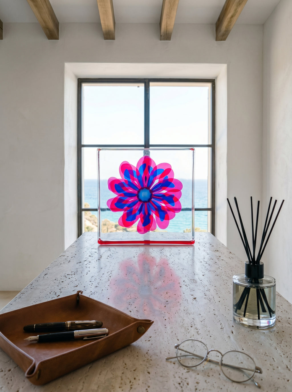 Pink & Blue Flower