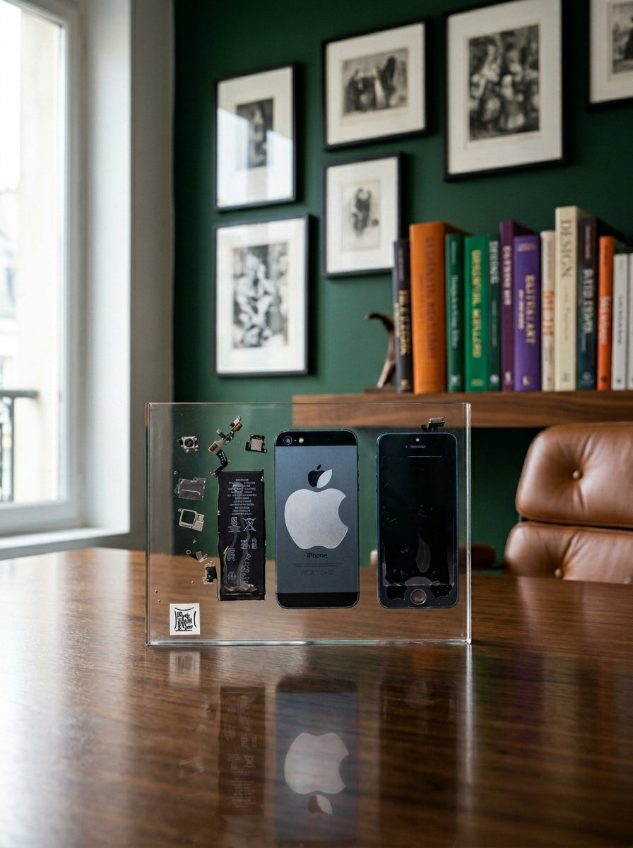 Iphone Trapped in Glass