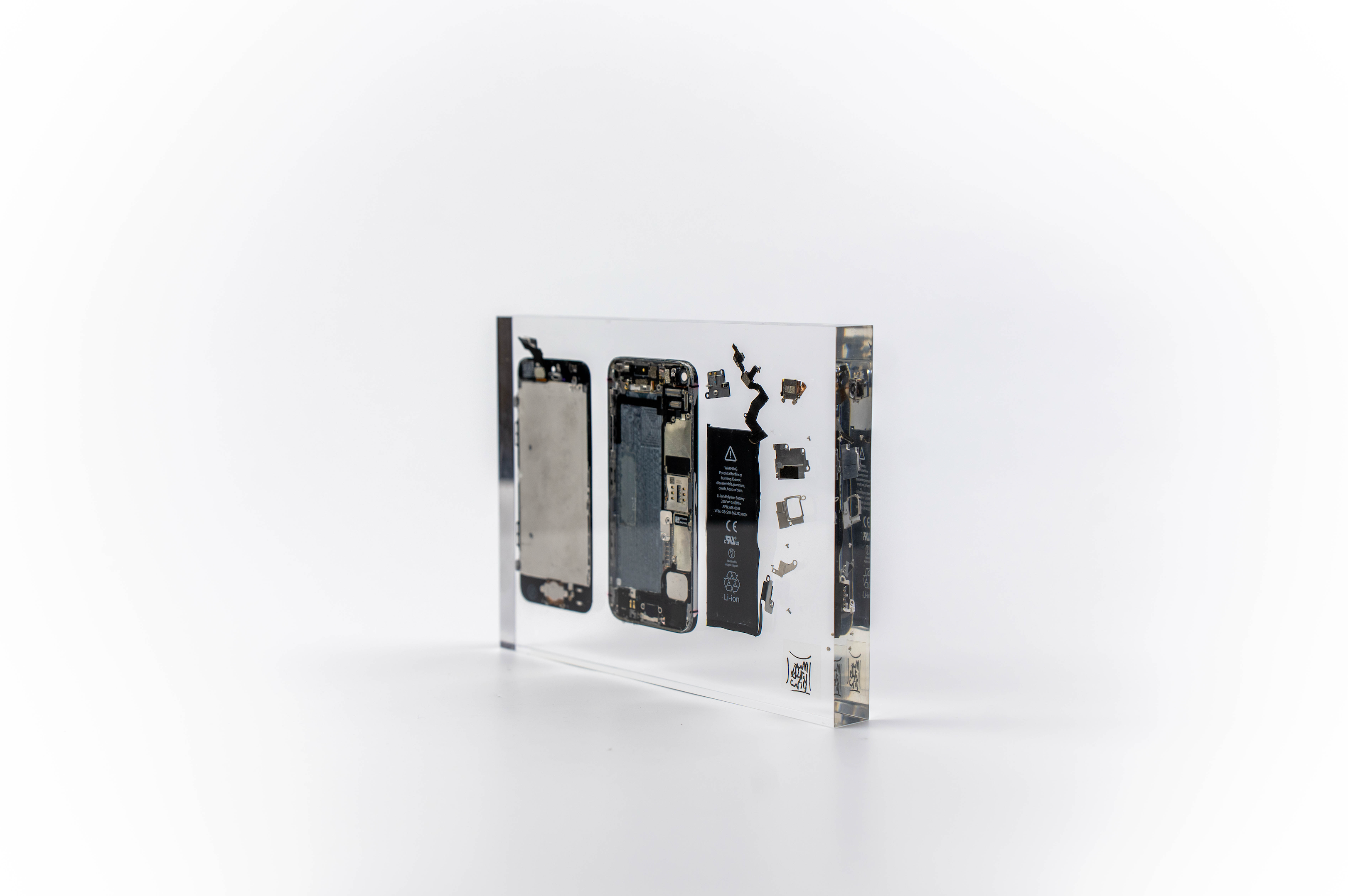 Iphone Trapped in Glass