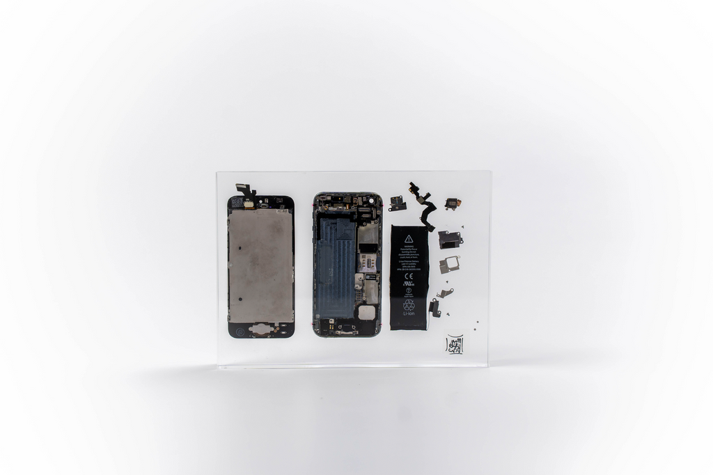 Iphone Trapped in Glass
