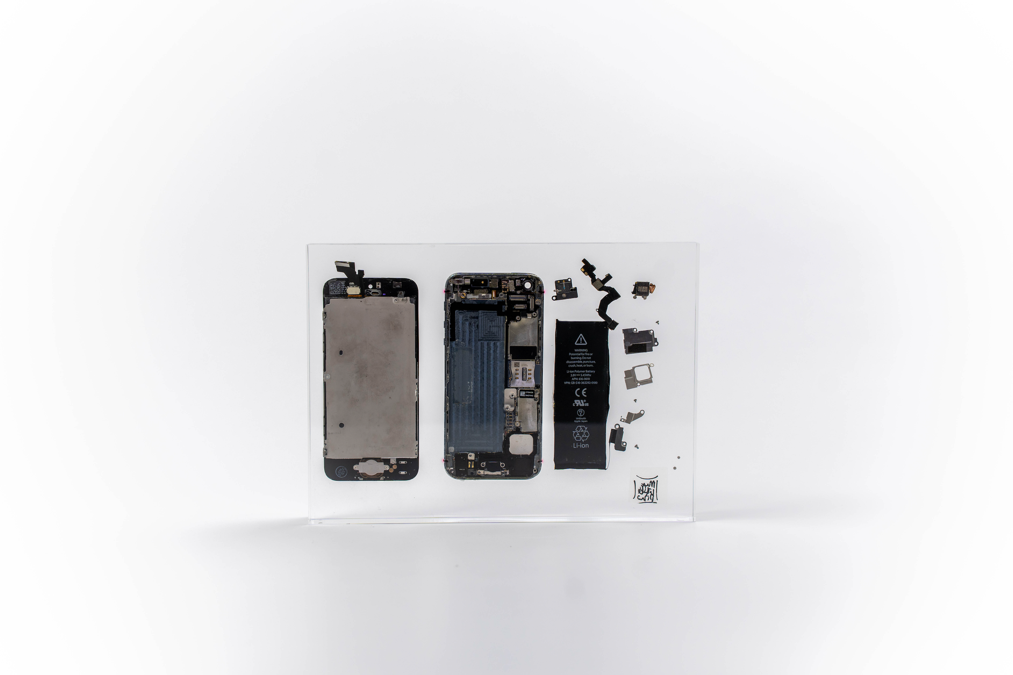 Iphone Trapped in Glass