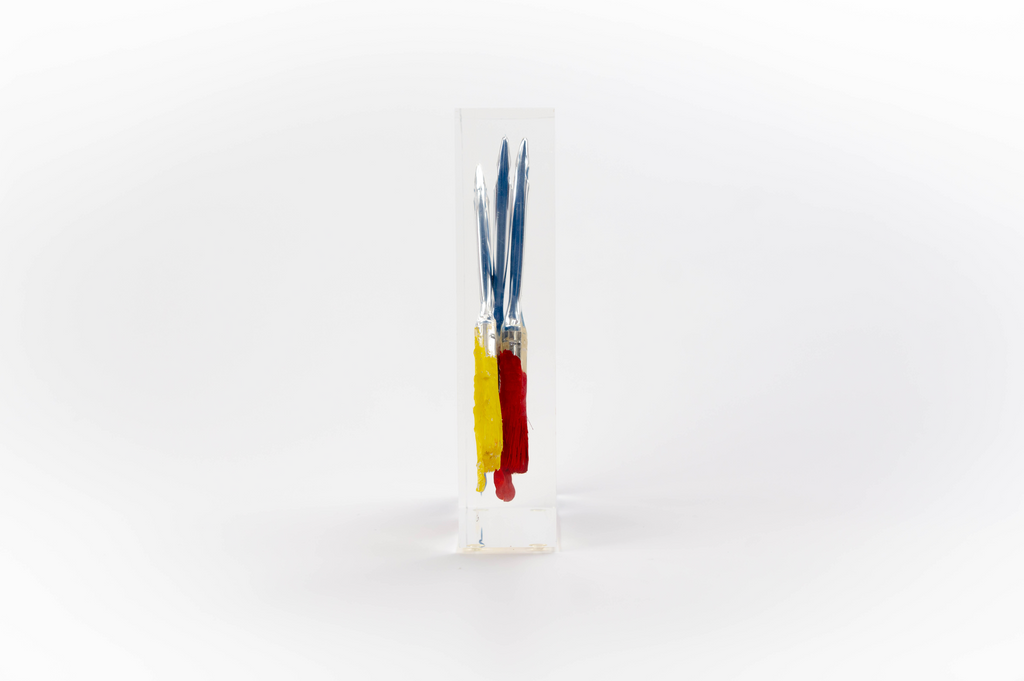 Paintbrush Trapped in Glass