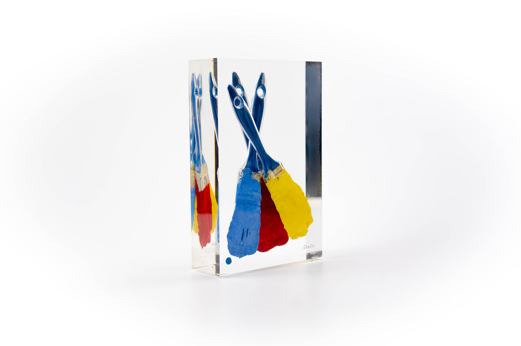 Paintbrush Trapped in Glass