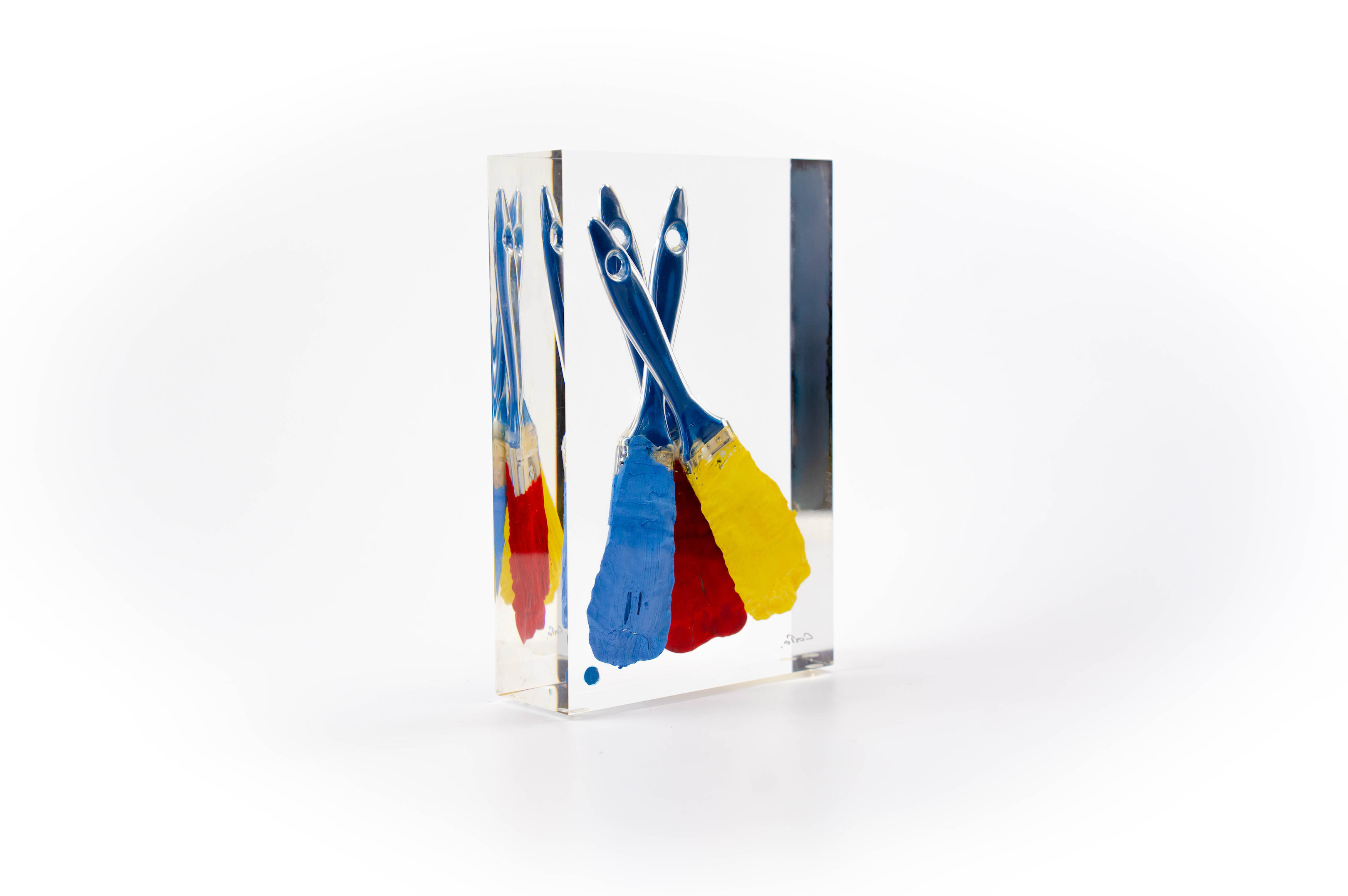 Paintbrush Trapped in Glass
