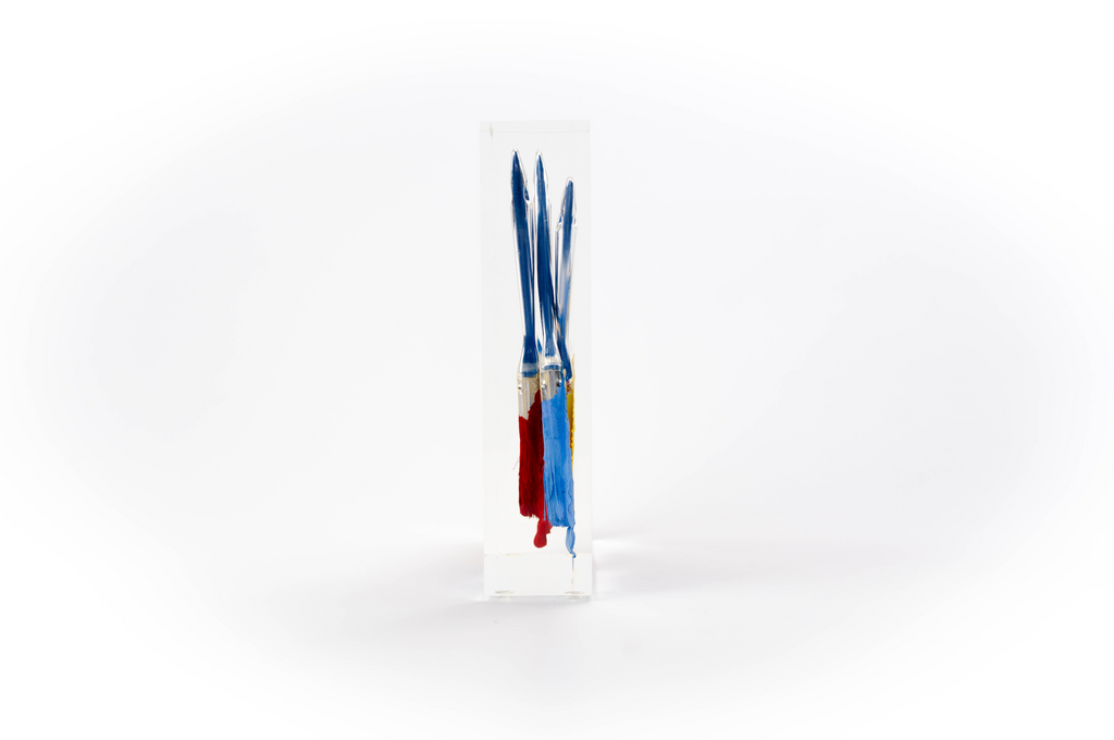 Paintbrush Trapped in Glass