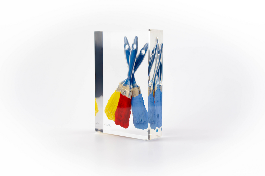 Paintbrush Trapped in Glass