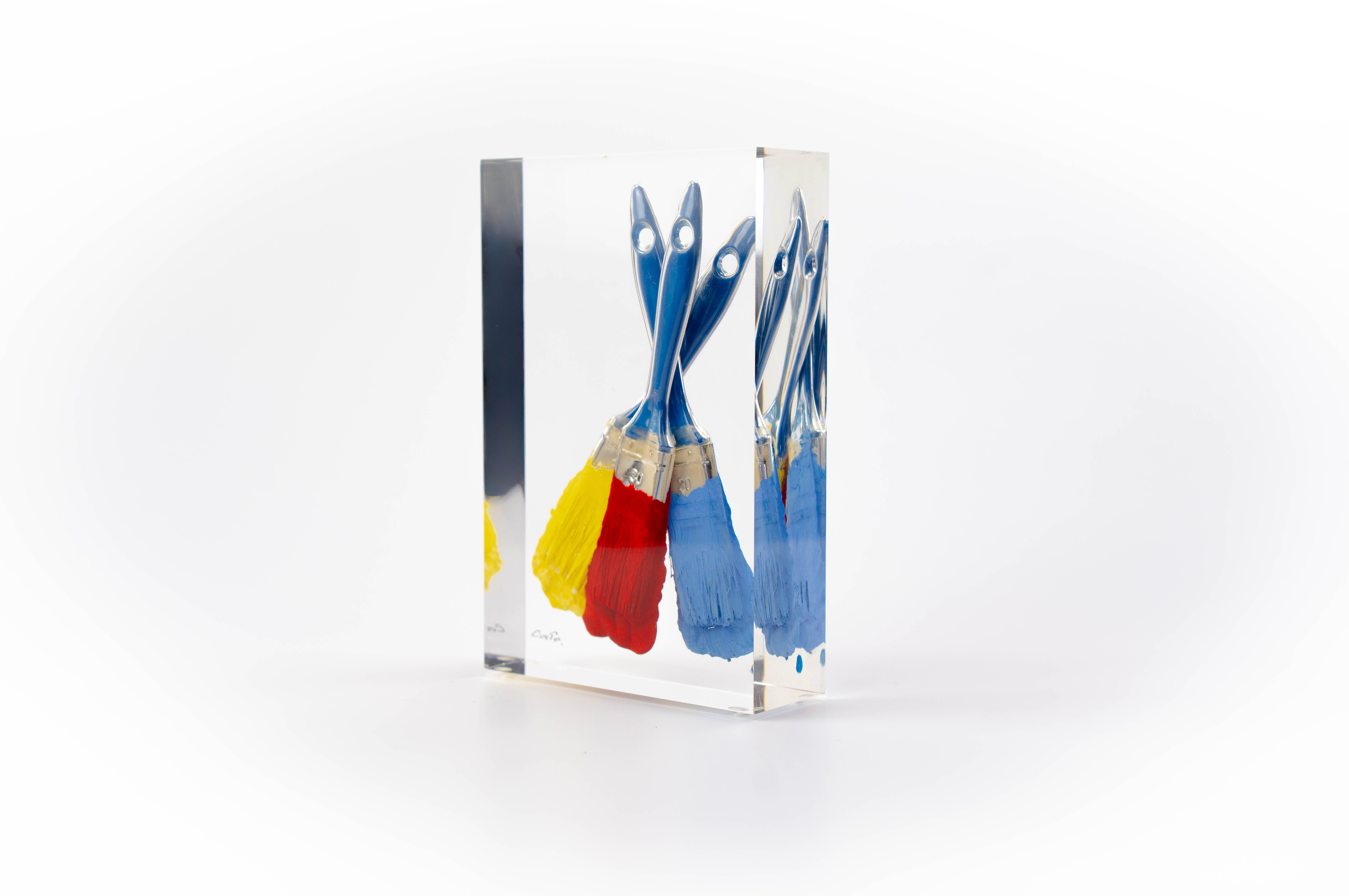 Paintbrush Trapped in Glass