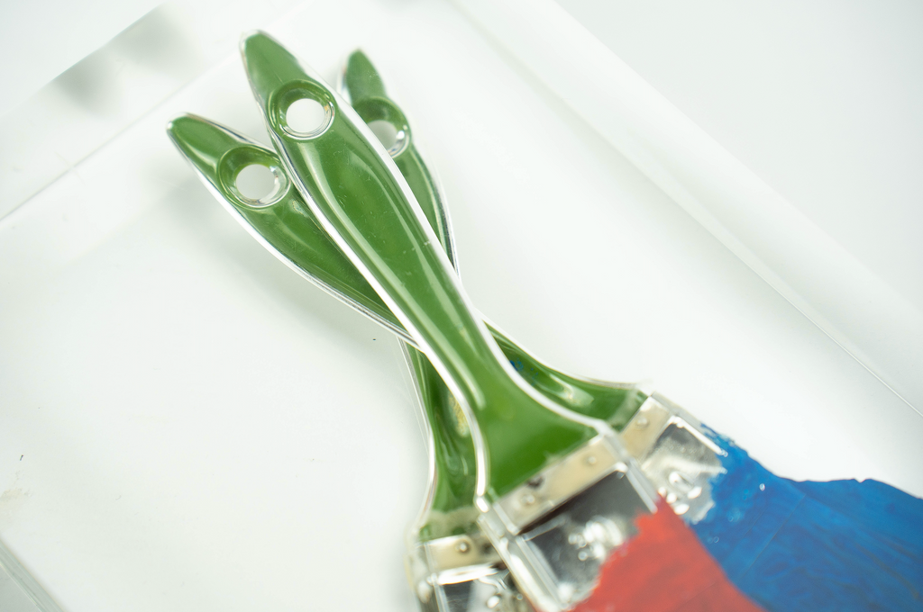 Paintbrush Trapped in Glass