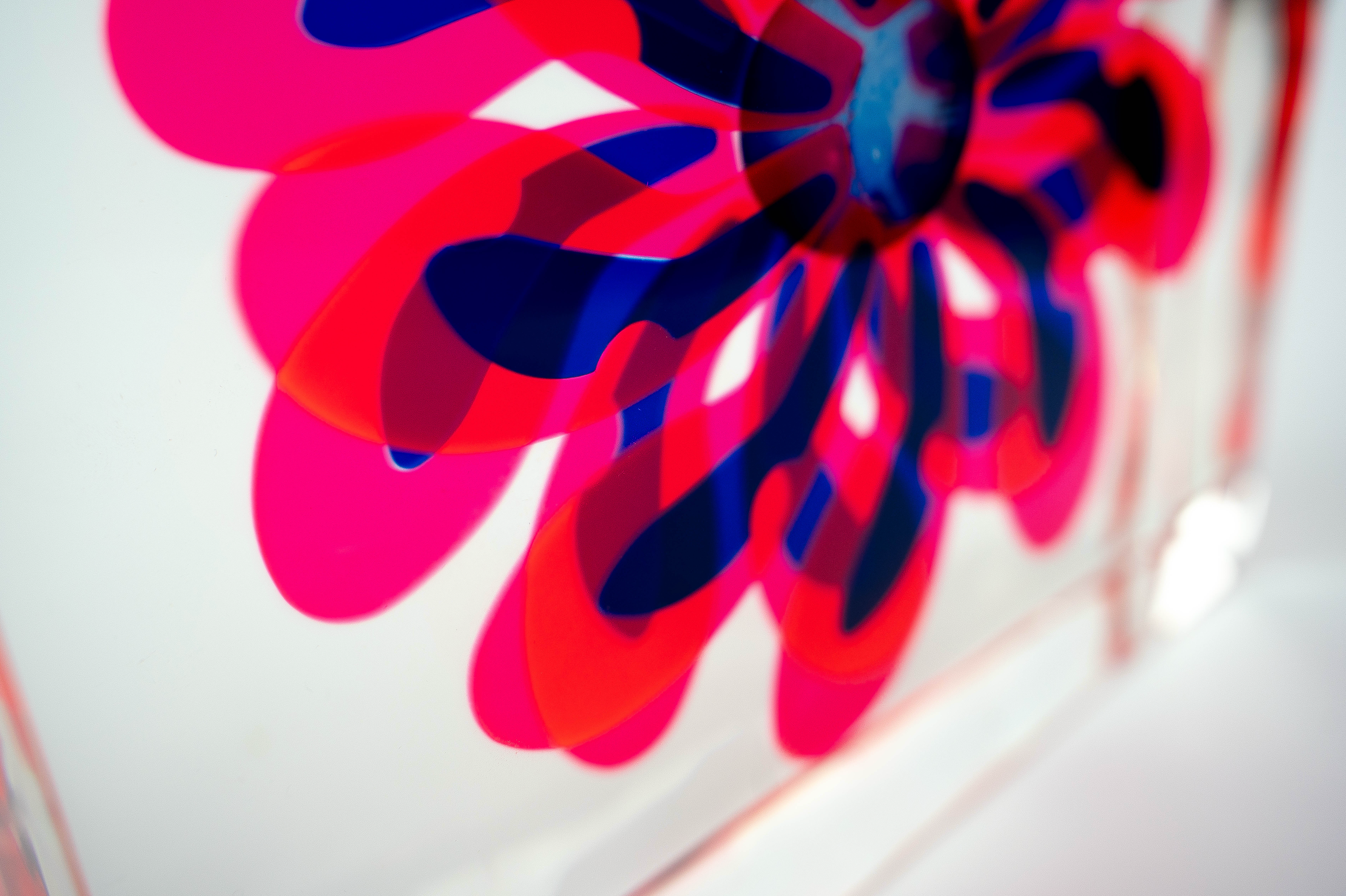 Pink & Blue Flower
